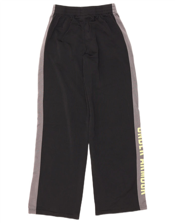 UNDER ARMOUR Girls Tracksuit Trousers 11-12 Years Large  Black Colourblock