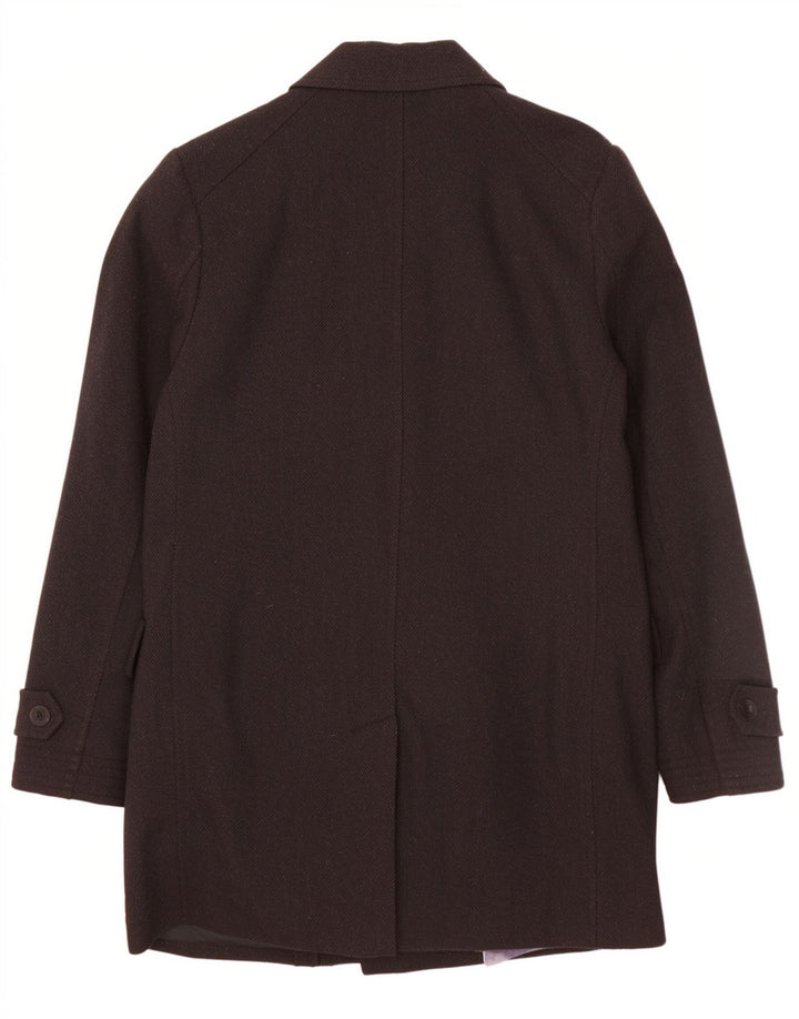Ted Baker Mens Overcoat Size 3 Medium Black Wool Classic