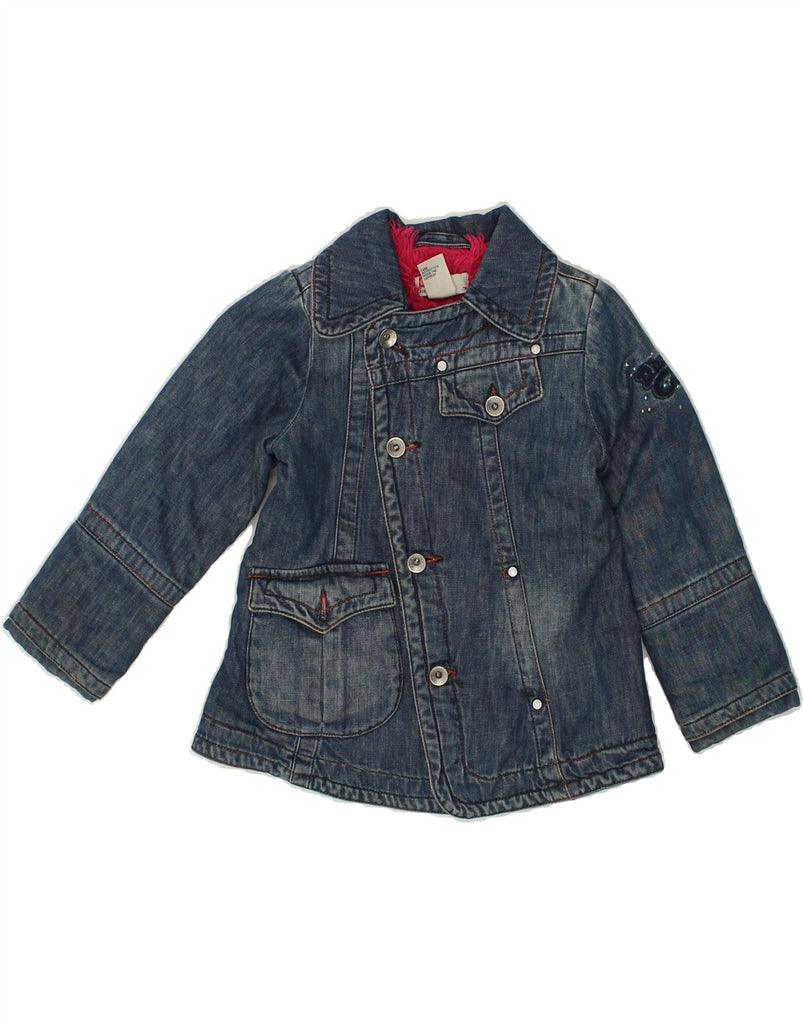 DIESEL Girls Denim Jacket 2-3 Years Navy Blue Cotton | Vintage Diesel | Thrift | Second-Hand Diesel | Used Clothing | Messina Hembry 