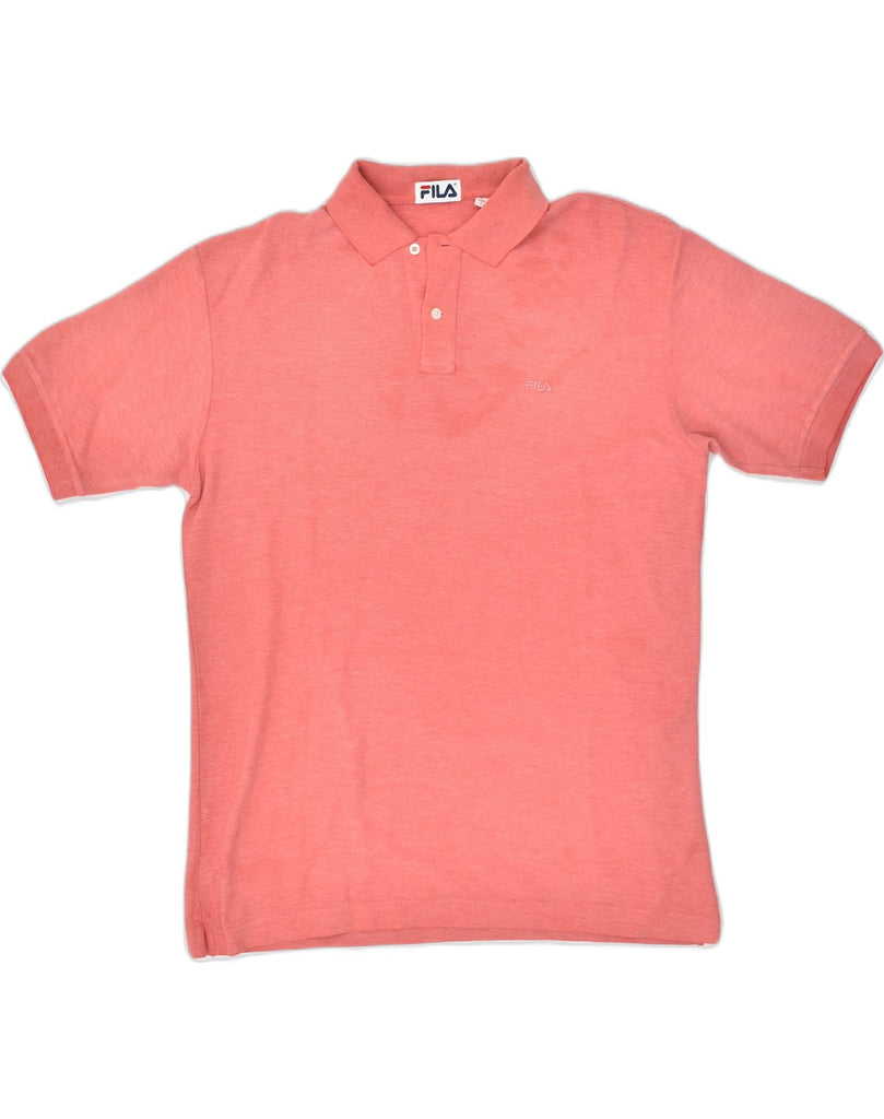 FILA Mens Polo Shirt IT 52 Large Pink Cotton | Vintage Fila | Thrift | Second-Hand Fila | Used Clothing | Messina Hembry 