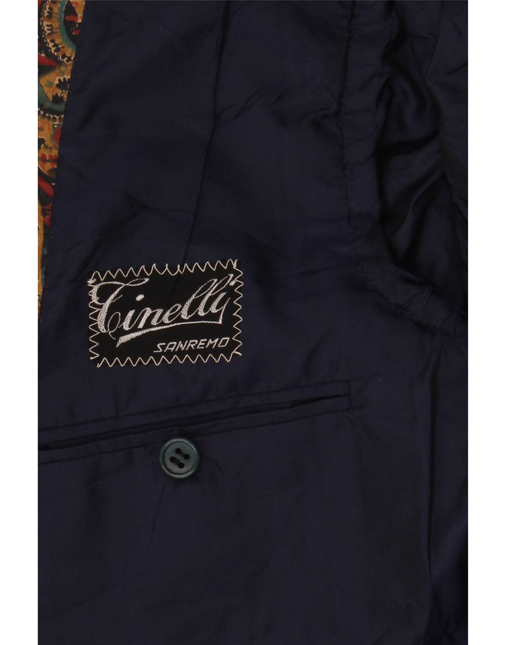 VINTAGE Mens 3 Button Blazer Jacket UK 36 Small Multicoloured Paisley