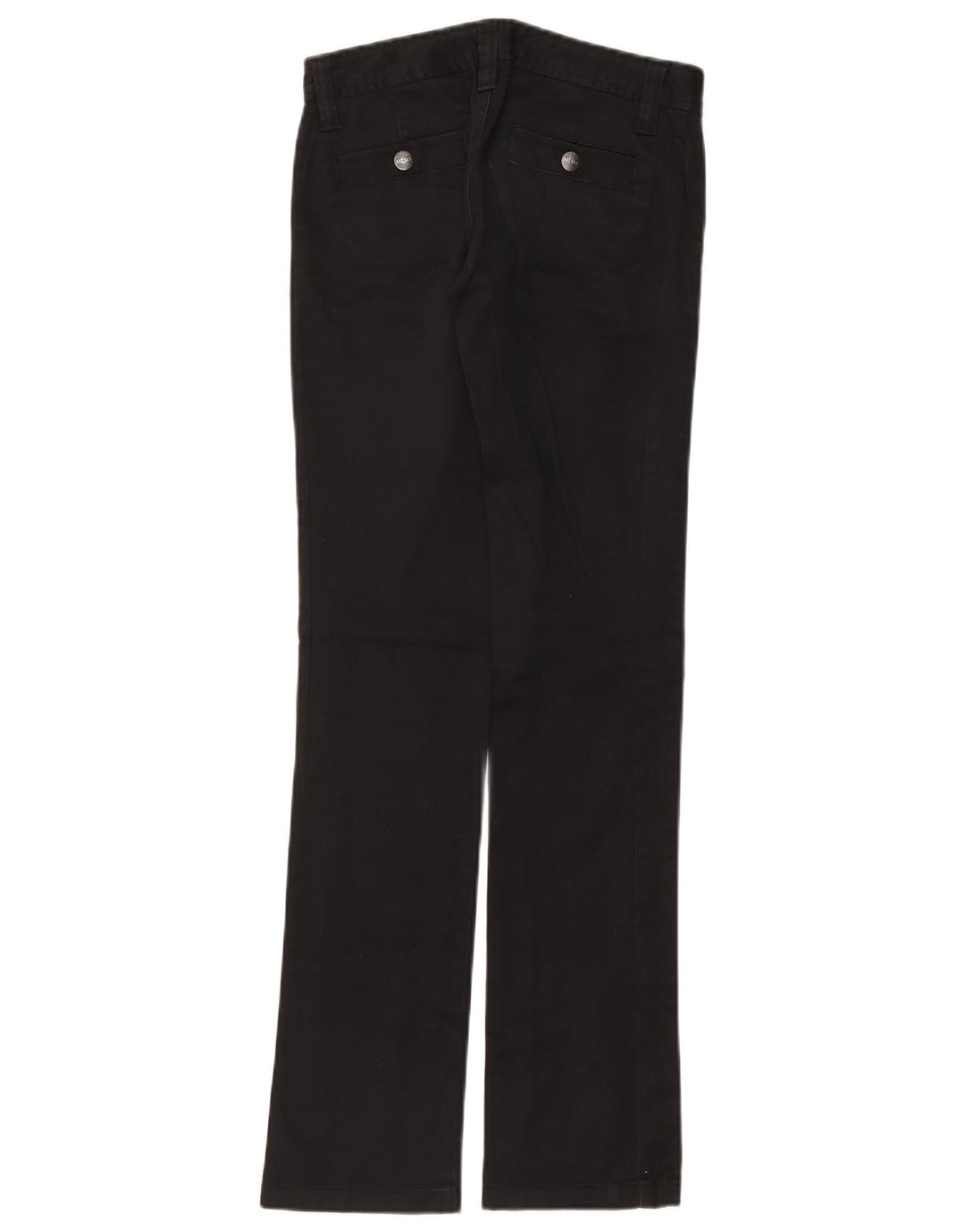 Diesel Womens Straight Chino Trousers W25 L32 Navy Blue Cotton