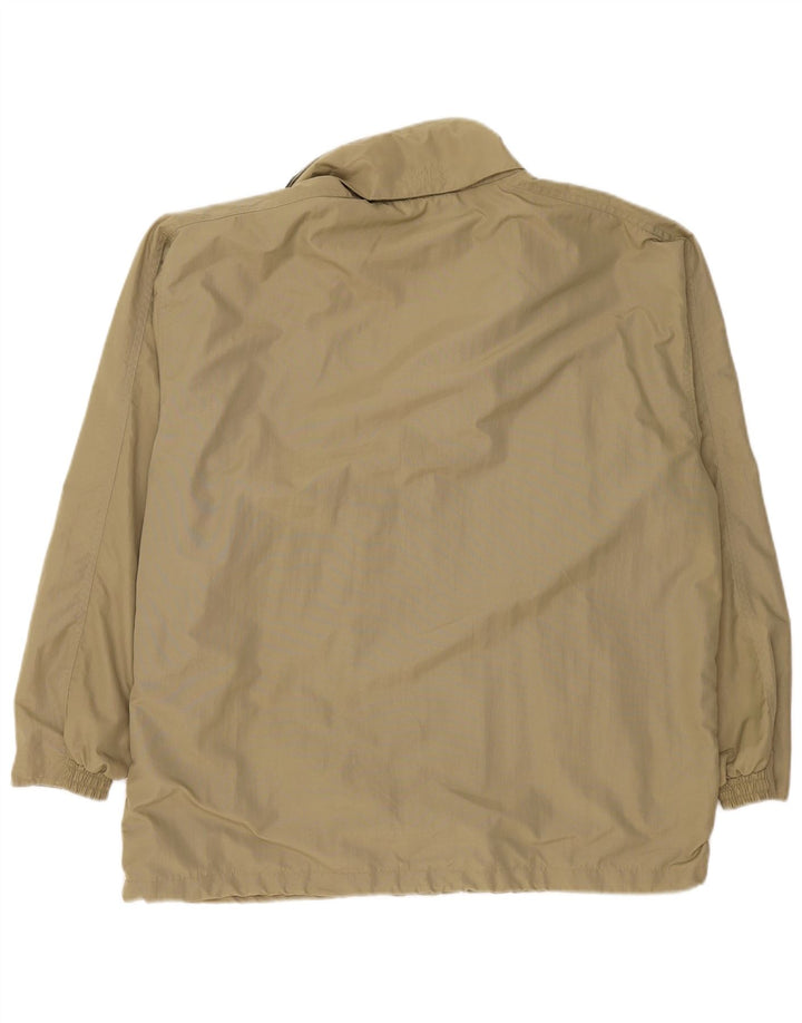 DIADORA Mens Rain Jacket UK 42 XL Khaki Polyamide