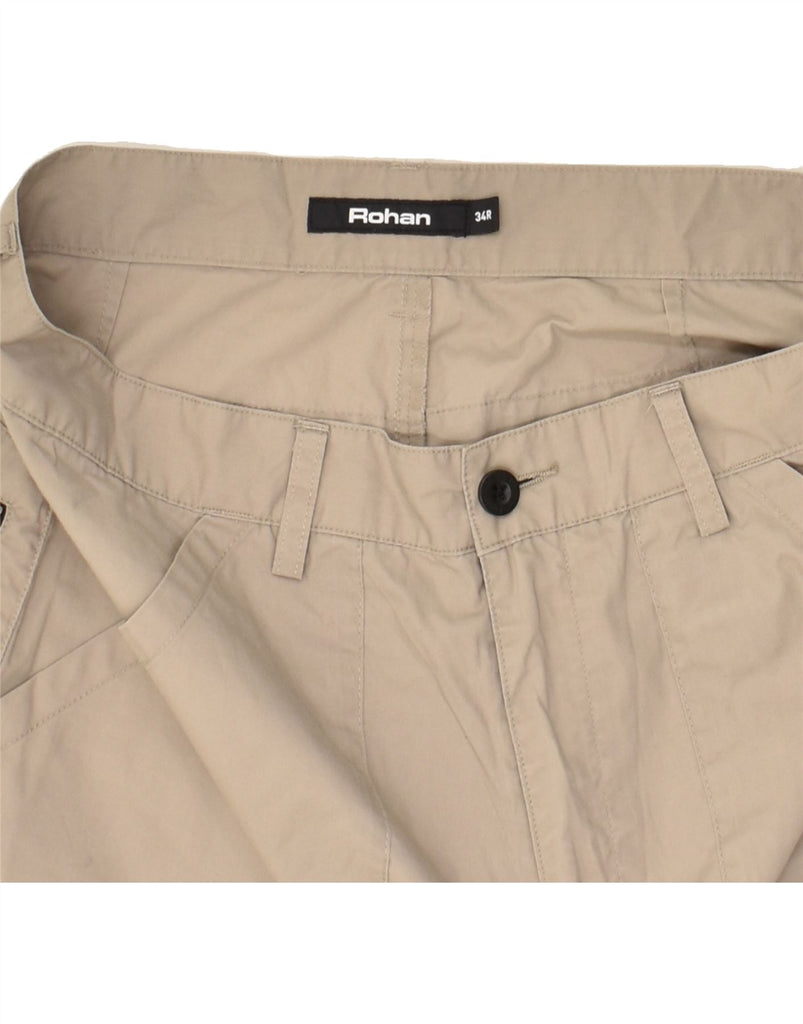 ROHAN Mens Straight Cargo Trousers W34 L30  Beige Polyester | Vintage Rohan | Thrift | Second-Hand Rohan | Used Clothing | Messina Hembry 