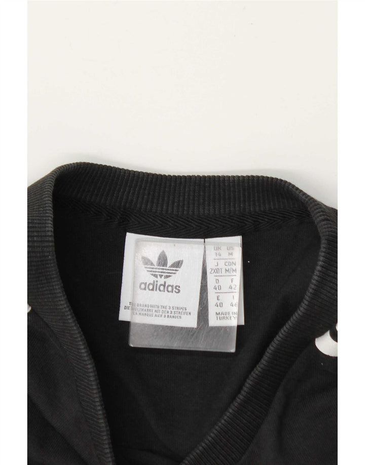 Adidas Womens T-Shirt Dress UK 14 Medium Black
