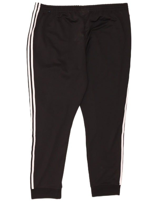 Adidas Mens Tracksuit Trousers Joggers 3XL Black Polyester