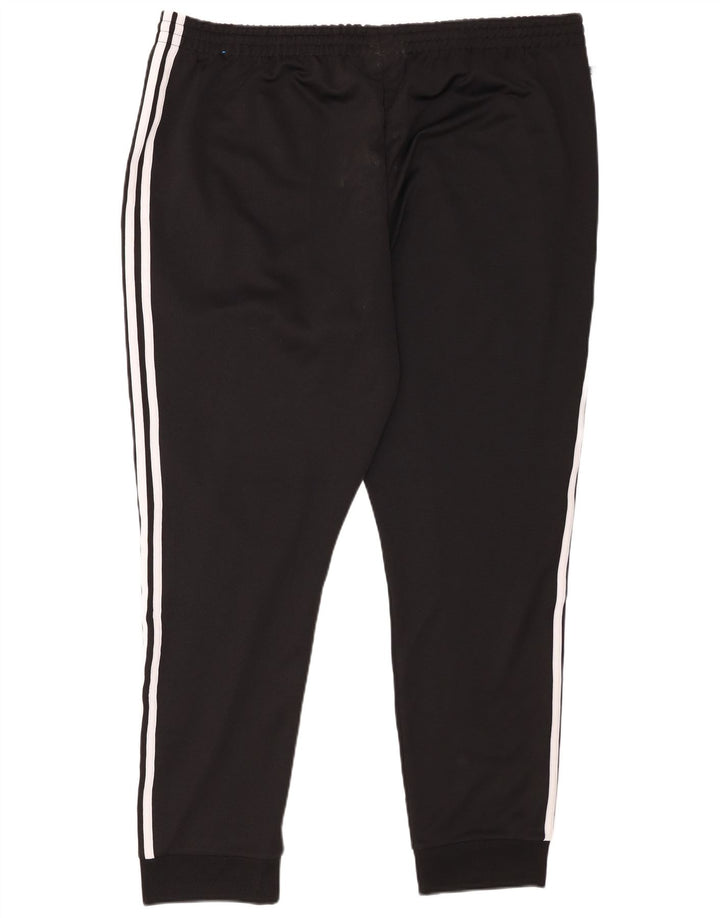 Adidas Mens Tracksuit Trousers Joggers 3XL Black Polyester