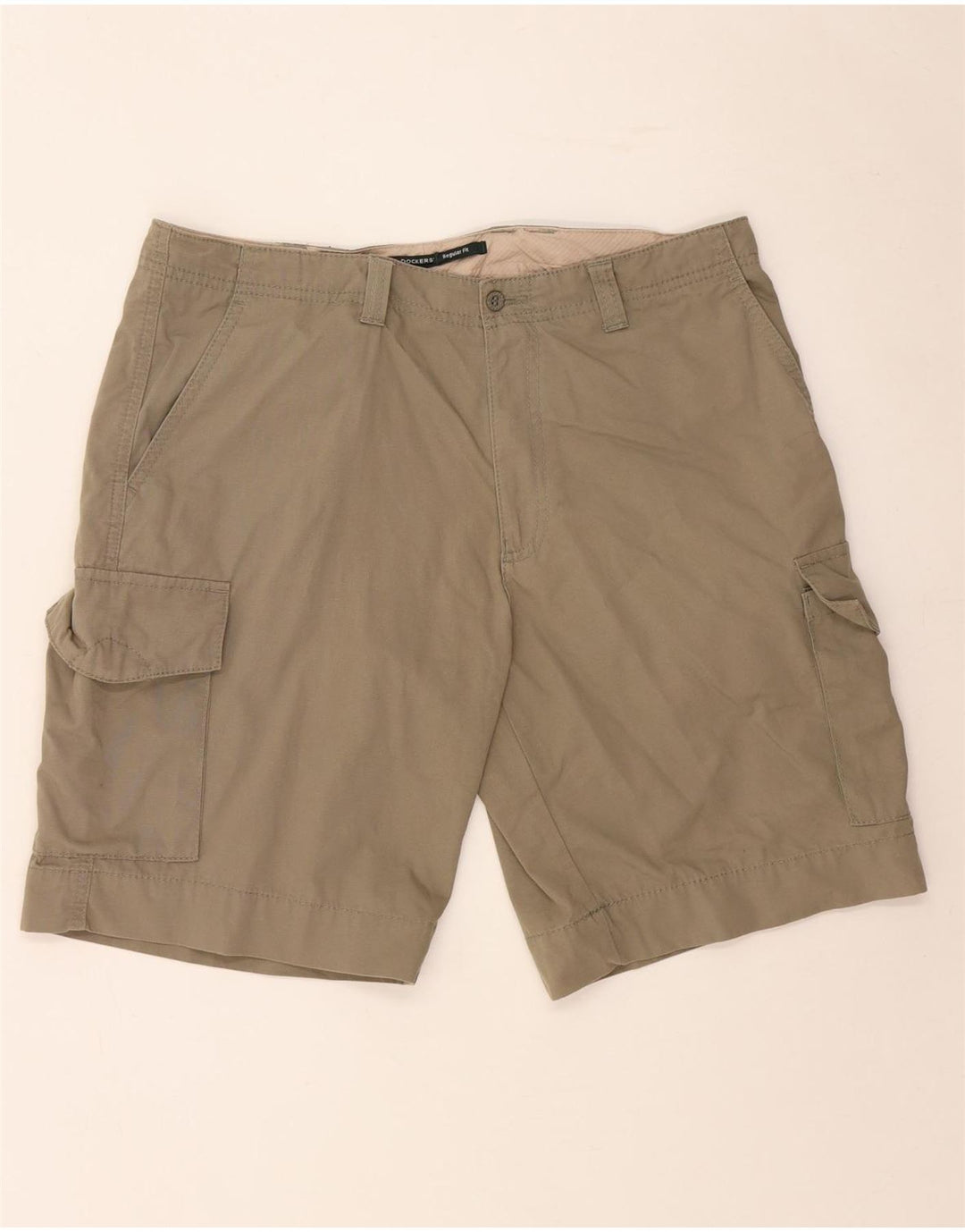 DOCKERS Mens Regular Fit Cargo Shorts W38 XL Khaki