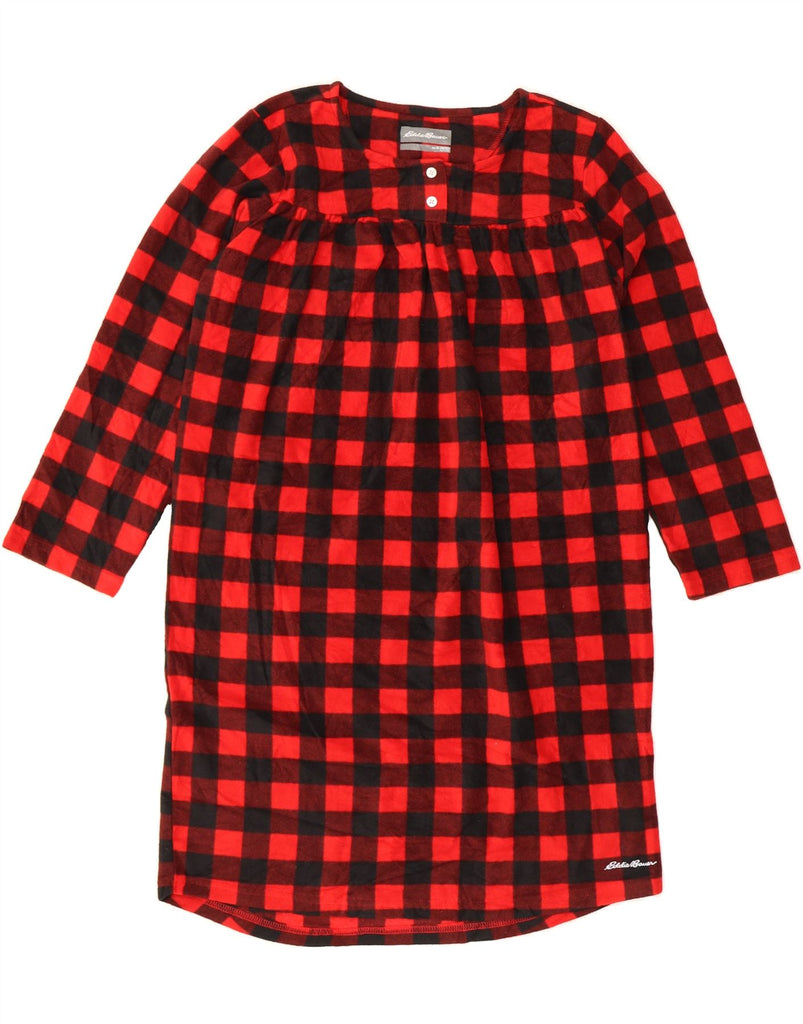 EDDIE BAUER Girls Long Sleeve Sheath Dress 10-11 Years Medium Red Check Vintage Eddie Bauer and Second-Hand Eddie Bauer from Messina Hembry 