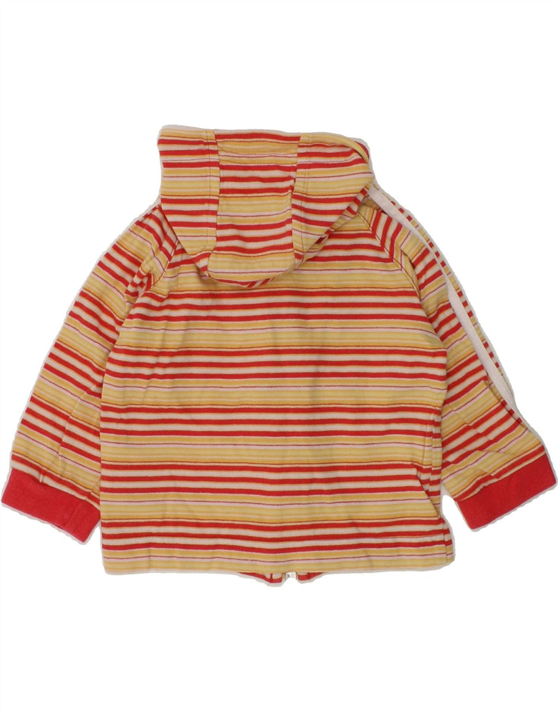 ADIDAS Baby Girls Zip Hoodie Sweater 0-3 Months Yellow Striped Cotton | Vintage Adidas | Thrift | Second-Hand Adidas | Used Clothing | Messina Hembry 