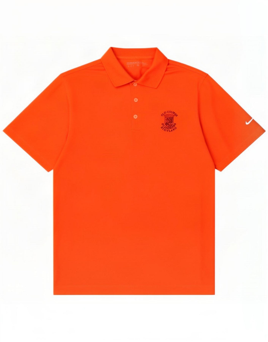 Nike Mens Polo Shirt Medium Orange Polyester
