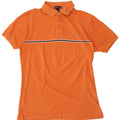Gant Mens Polo Shirt Medium Orange Striped Cotton