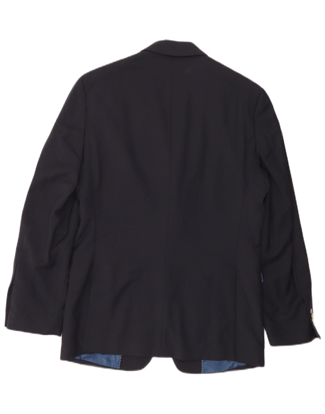 TOMMY HILFIGER Mens 2 Button Blazer Jacket UK 36 Small Navy Blue Wool