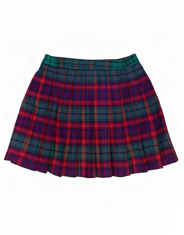 Vintage Womens High Waist Wrap Skirt IT 46 Large W30 Multicoloured Plaid