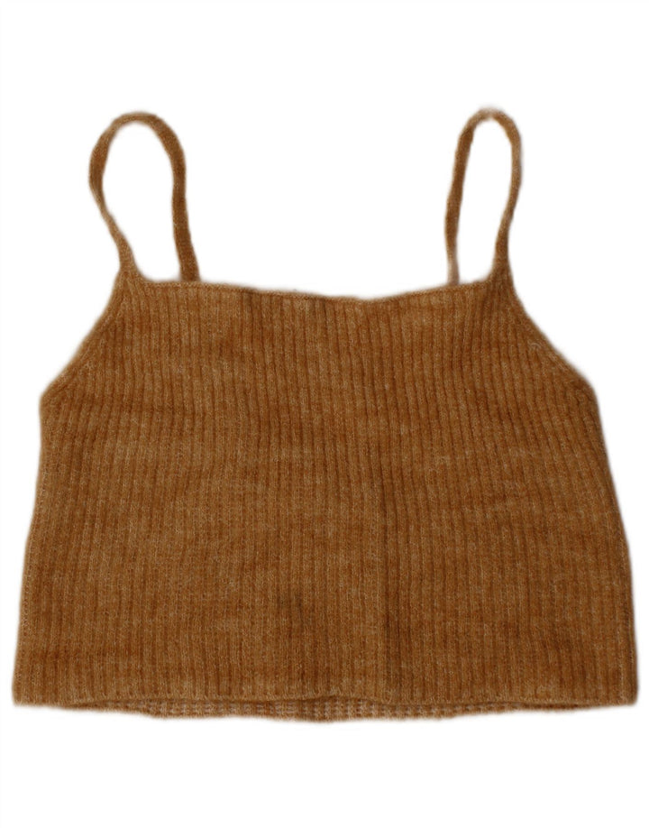 BILLABONG Womens Crop Cami Top UK 8 Small Beige