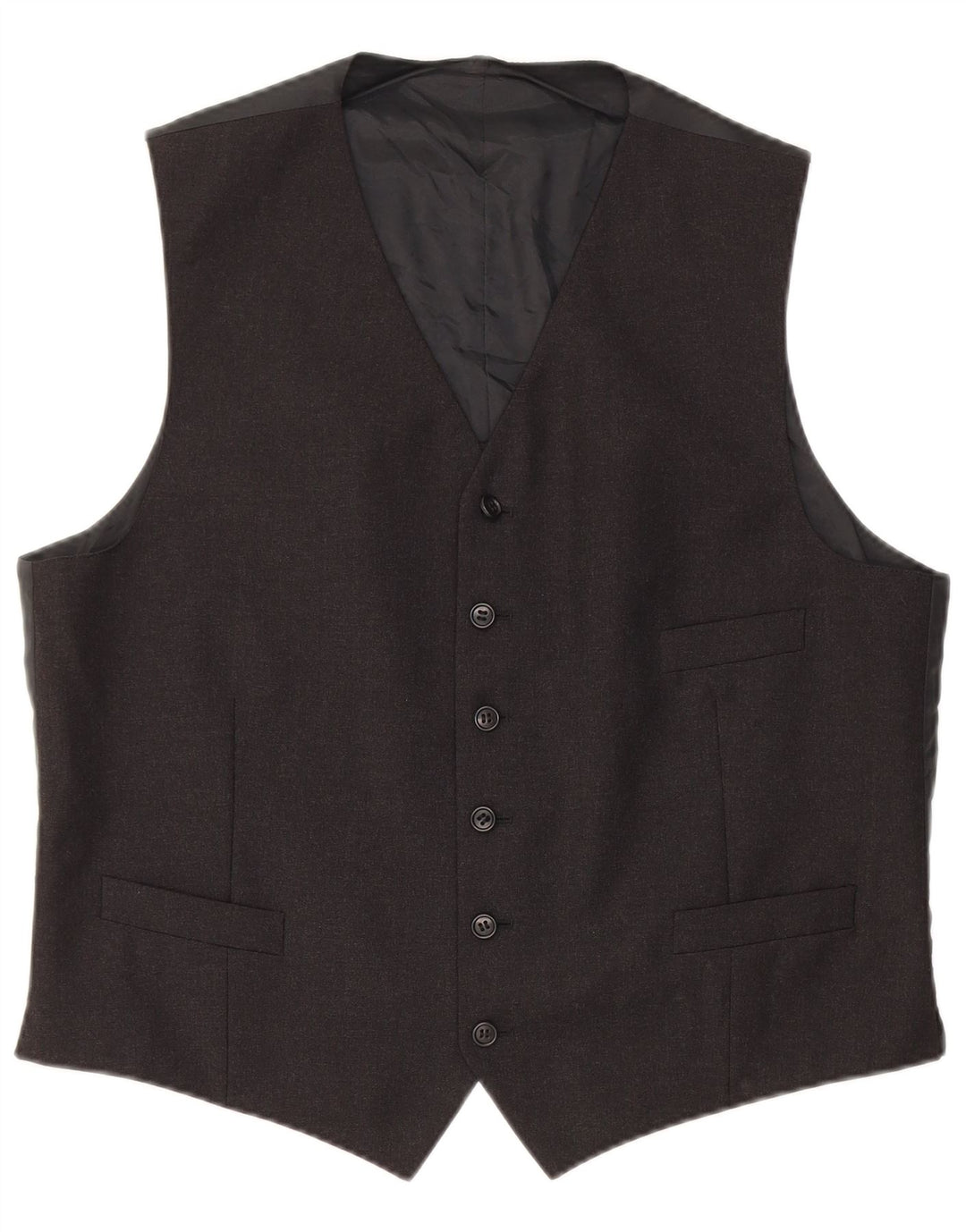Vintage Mens Waistcoat Medium Black