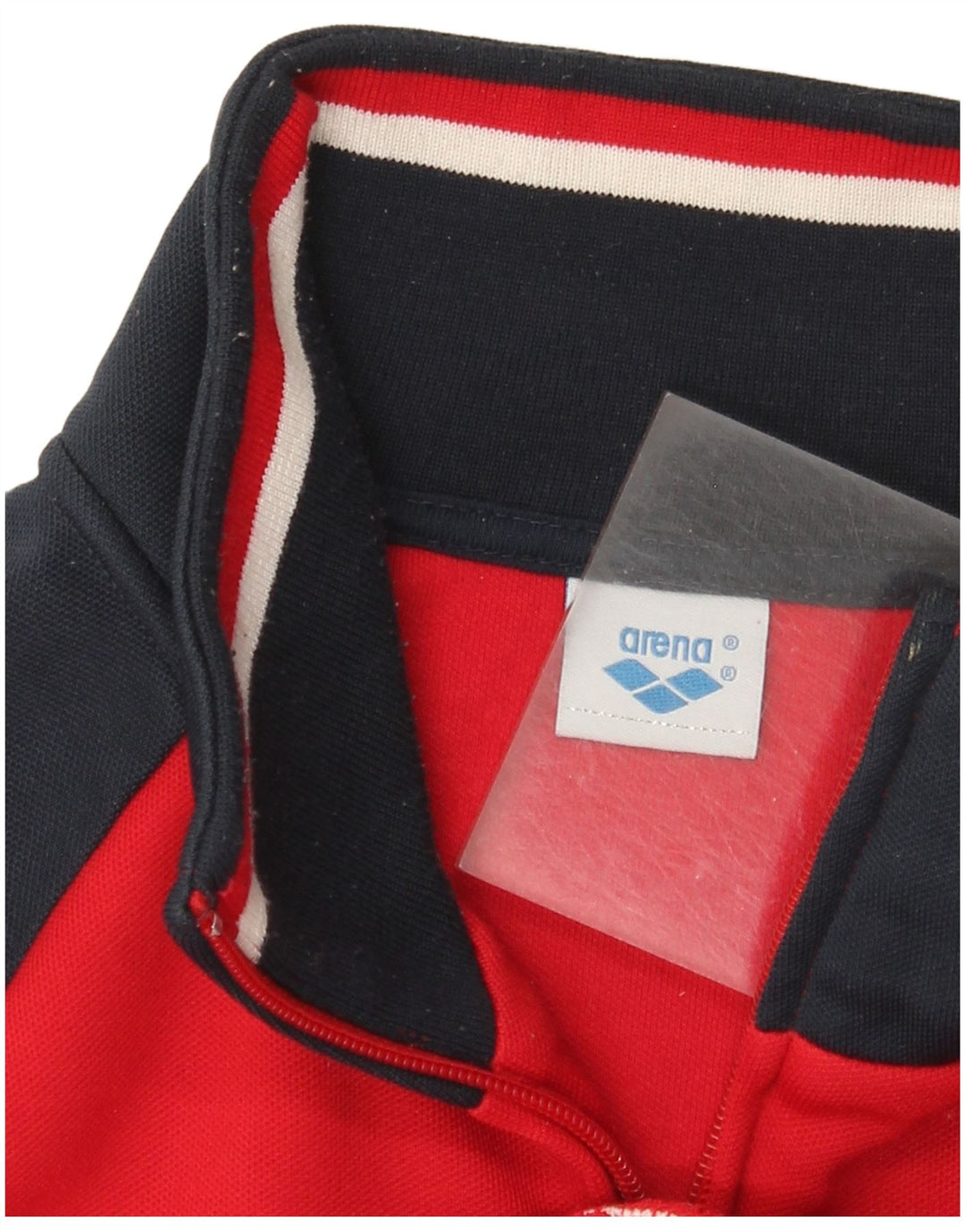 Arena Mens Graphic Tracksuit Top Jacket Medium Red Colourblock Polyester