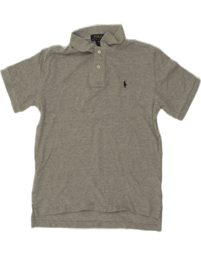 POLO RALPH LAUREN Boys Polo Shirt 10-11 Years Medium Grey Cotton | Vintage Polo Ralph Lauren | Thrift | Second-Hand Polo Ralph Lauren | Used Clothing | Messina Hembry 