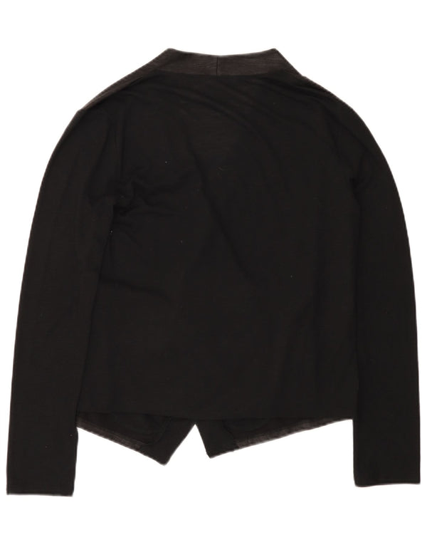 Calvin Klein Womens Cardigan Sweater UK 10 Small Black Colourblock