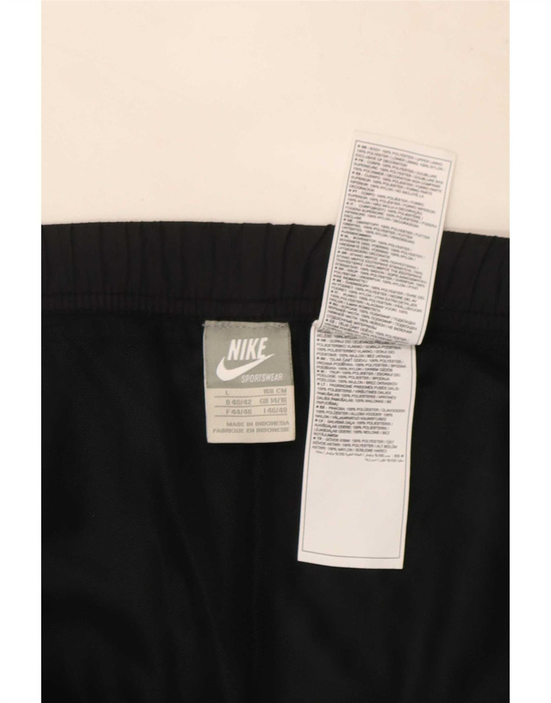 Nike Womens Tracksuit Trousers Joggers UK 14/16 Large Black Polyester