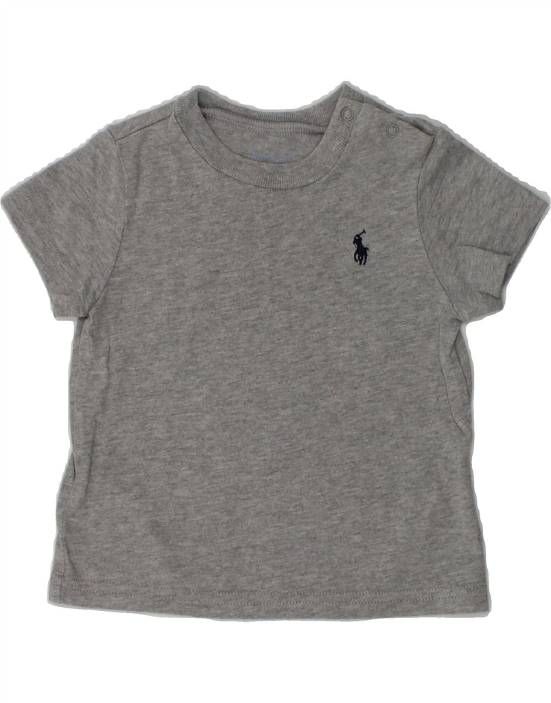 RALPH LAUREN Baby Boys T-Shirt Top 3-6 Months Grey Cotton | Vintage Ralph Lauren | Thrift | Second-Hand Ralph Lauren | Used Clothing | Messina Hembry 