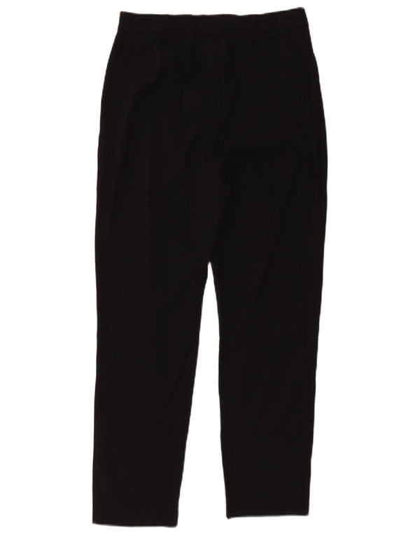 Marks & Spencer Womens Slim Chino Trousers UK 10 Small W28 L26 Black