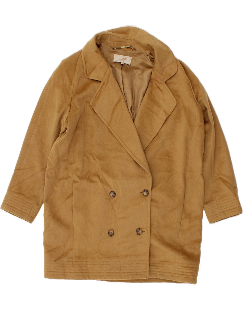 HOBBS Womens Oversized Double Breasted Coat UK 16 Large  Beige Wool Vintage Hobbs and Second-Hand Hobbs from Messina Hembry 