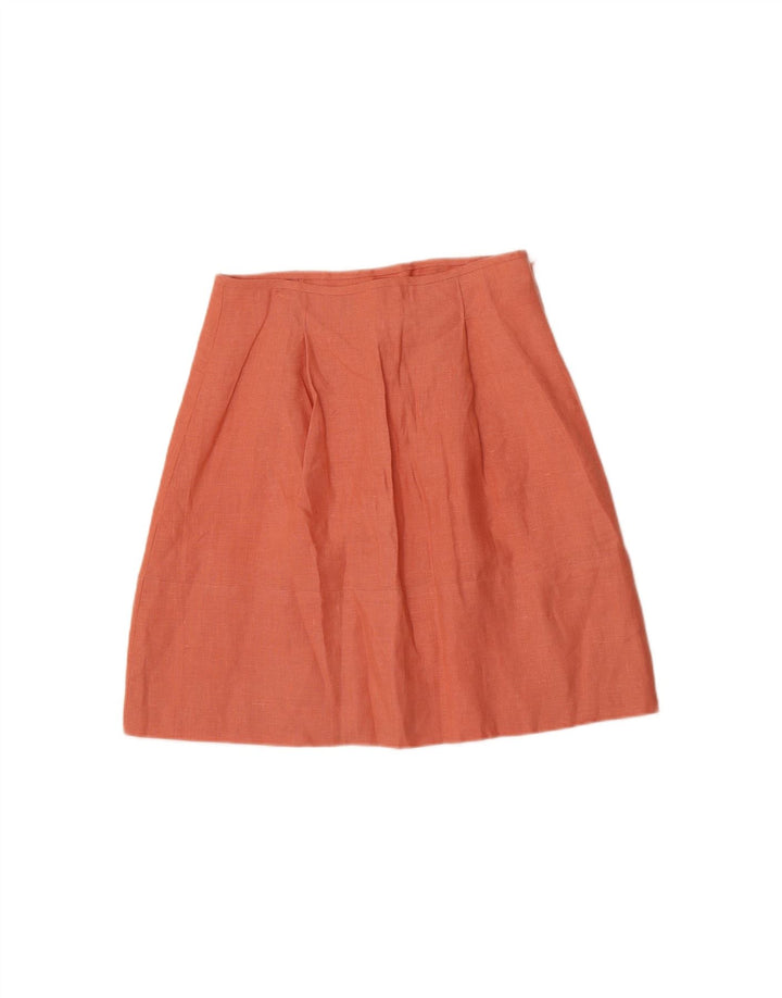 VINTAGE Womens A-Line Skirt W30 Medium Orange Vintage Vintage and Second-Hand Vintage from Messina Hembry 