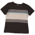 RIP CURL Mens Standard Fit T-Shirt Top Small Grey Striped
