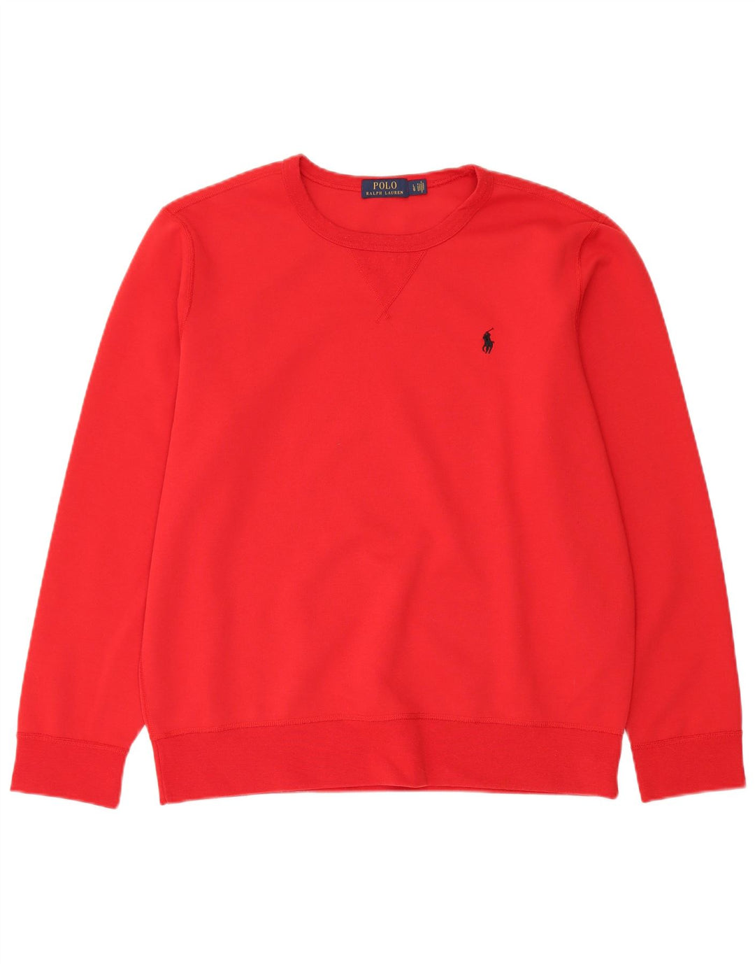 Polo Ralph Lauren Mens Sweatshirt Jumper Large Red Polyester