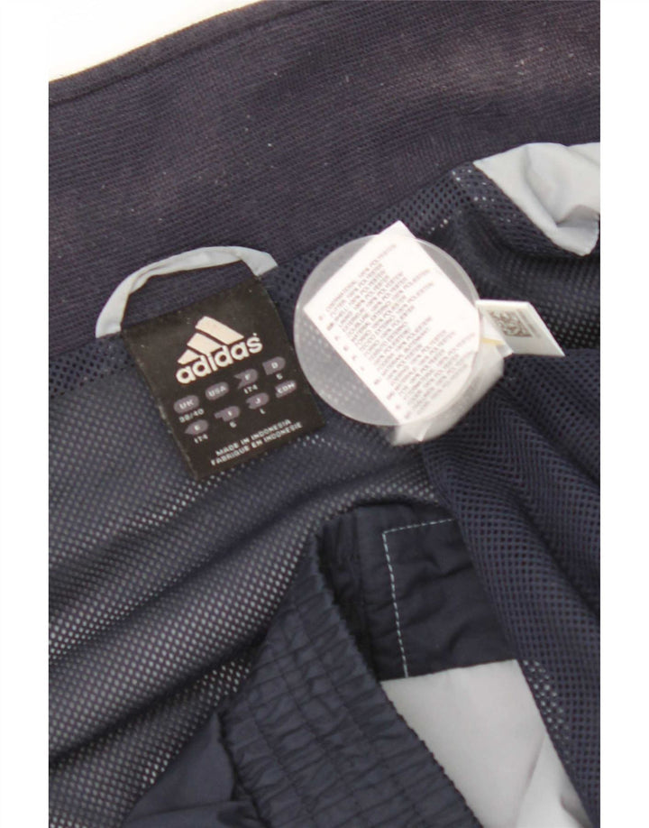 Adidas Mens Tracksuit Top Jacket UK 38/40 Medium Navy Blue Colourblock