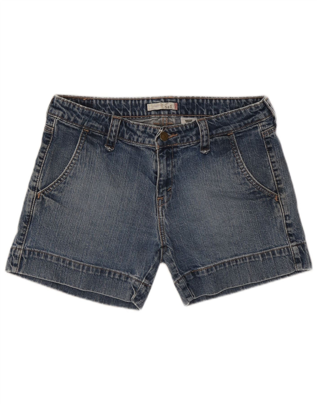 LEVI'S Womens 545 Denim Shorts US 10 Large W32  Blue Cotton
