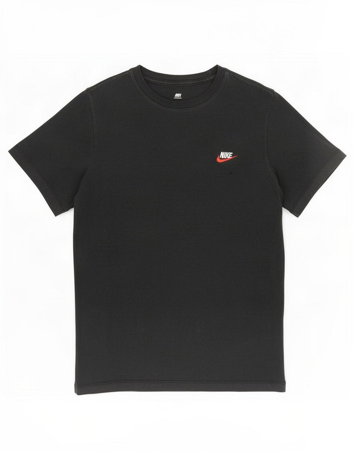 Nike Mens T-Shirt Top Medium Black Cotton