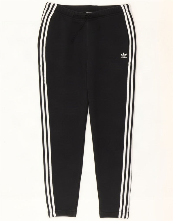 Adidas Womens Tracksuit Trousers UK 14 Medium Black Cotton