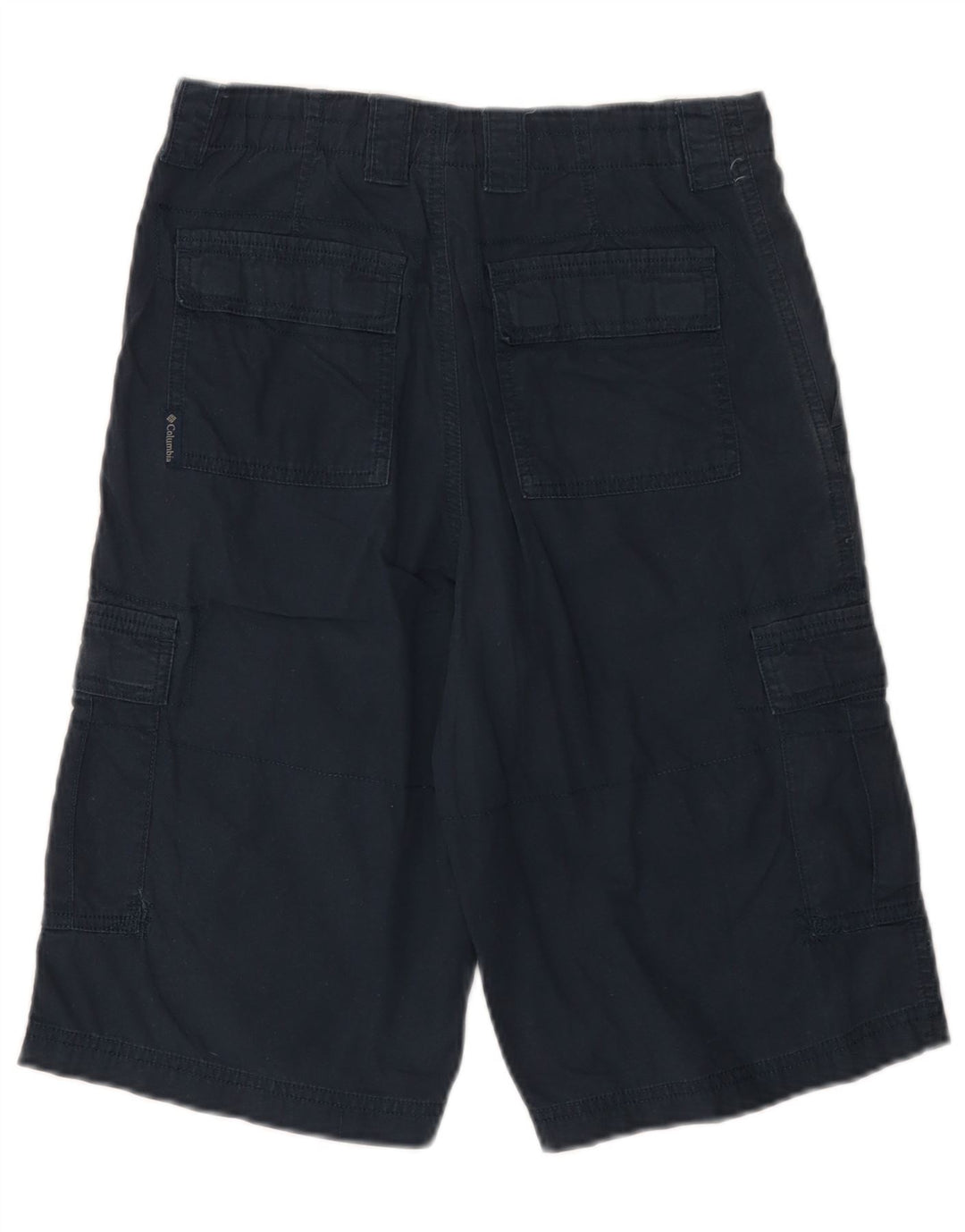 COLUMBIA Boys Cargo Shorts 15-16 Years W26 Navy Blue Cotton