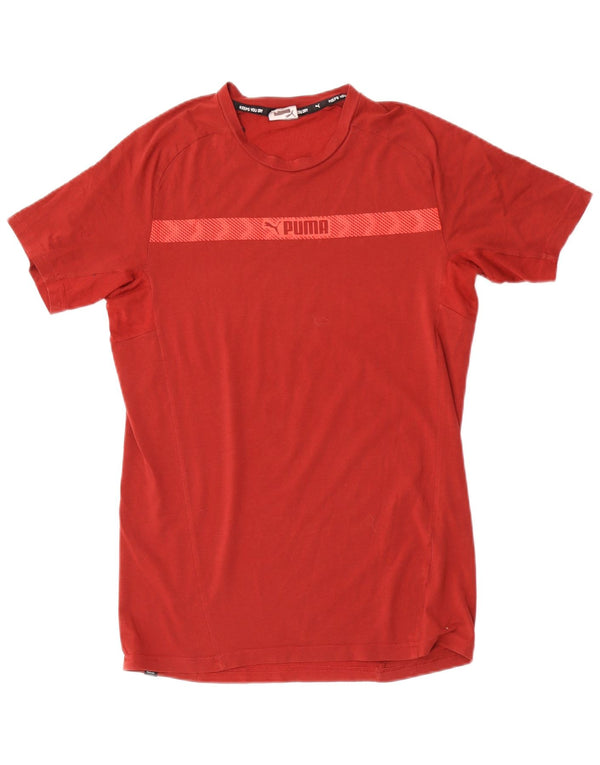 Puma Mens T-Shirt Top Small Red