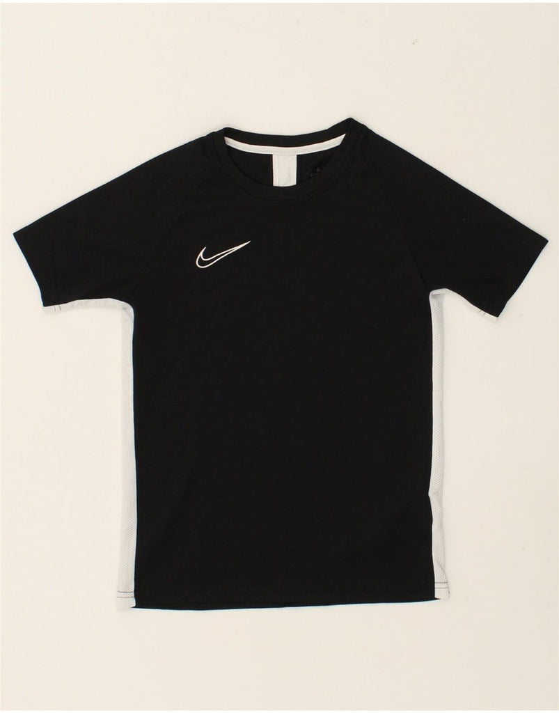 NIKE Boys Graphic T-Shirt Top 10-11 Years Medium  Black Polyester | Vintage Nike | Thrift | Second-Hand Nike | Used Clothing | Messina Hembry 