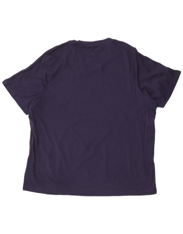 Puma Mens T-Shirt Top 2XL Navy Blue Cotton