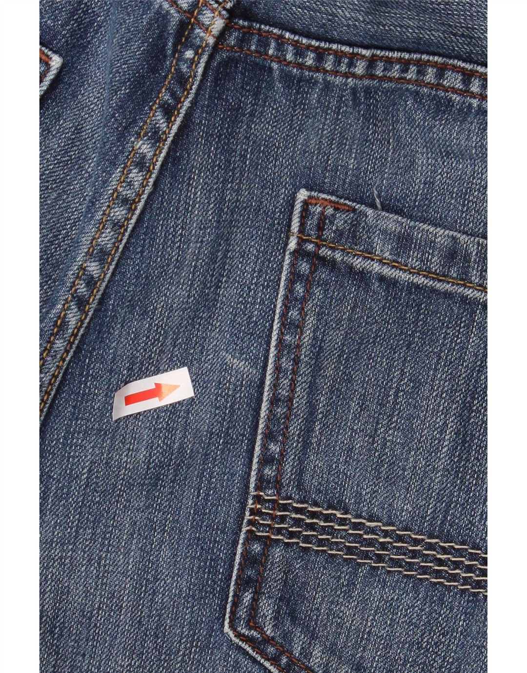 Timberland Mens Straight Jeans W36 L32 Blue Cotton