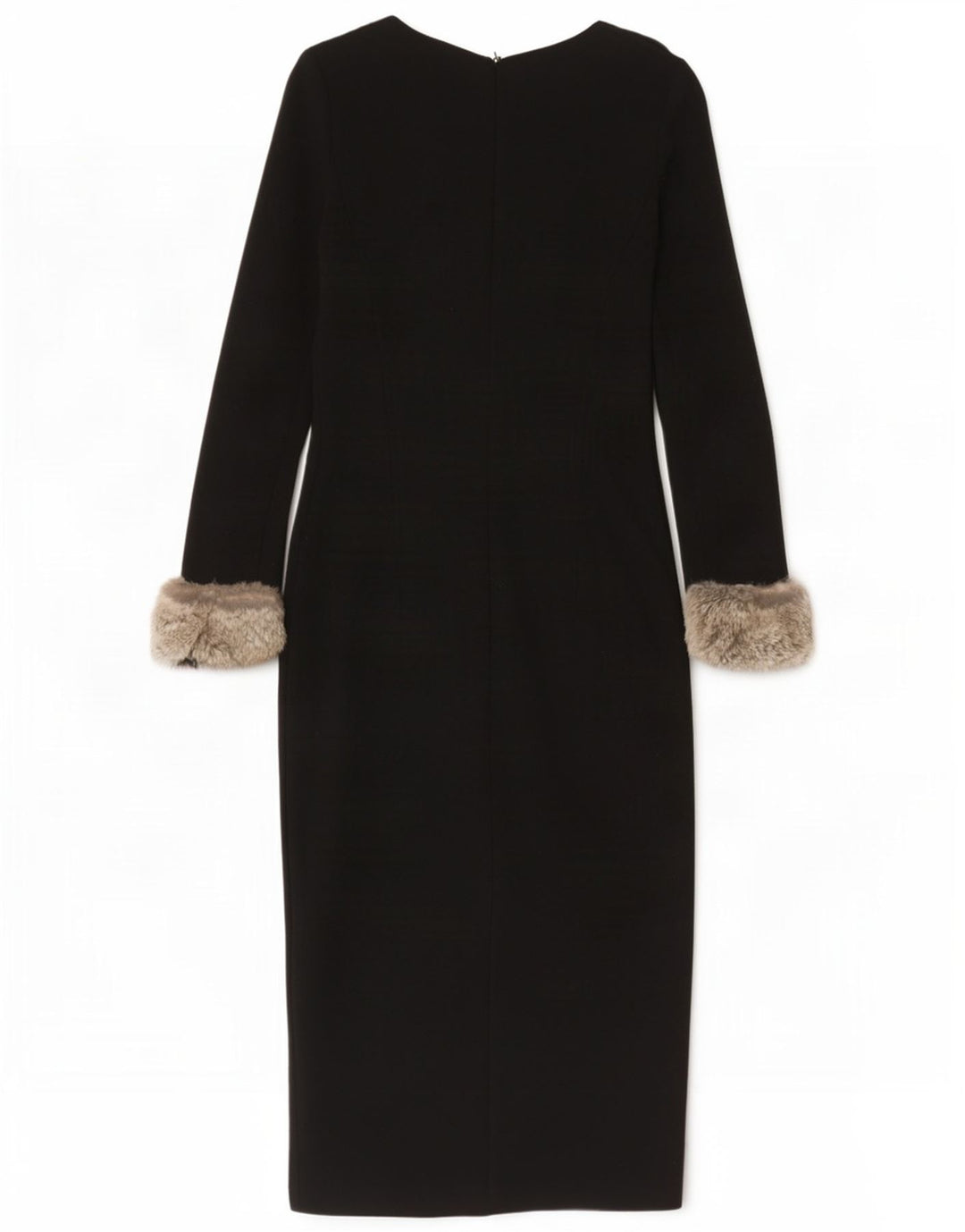 Luisa Spagnoli Womens Long Sleeve Sheath Dress IT 42 Medium Black