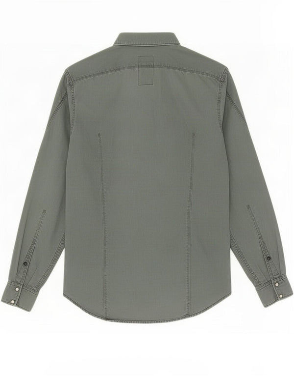 G-Star Mens Shirt Medium Green Cotton