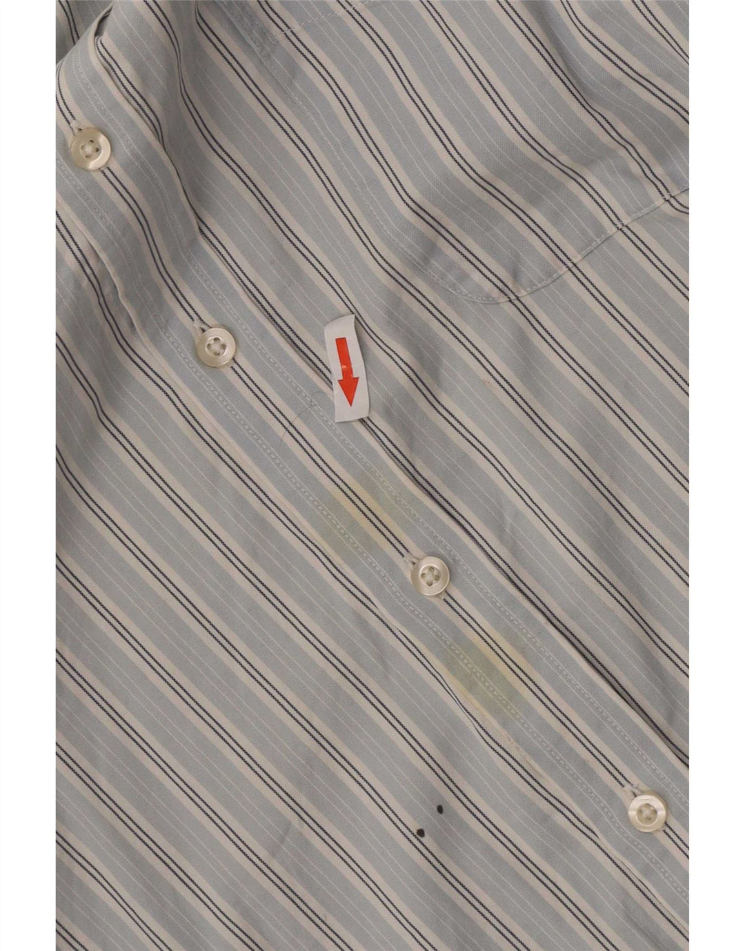 Tommy Hilfiger Mens Shirt XL Blue Striped Cotton