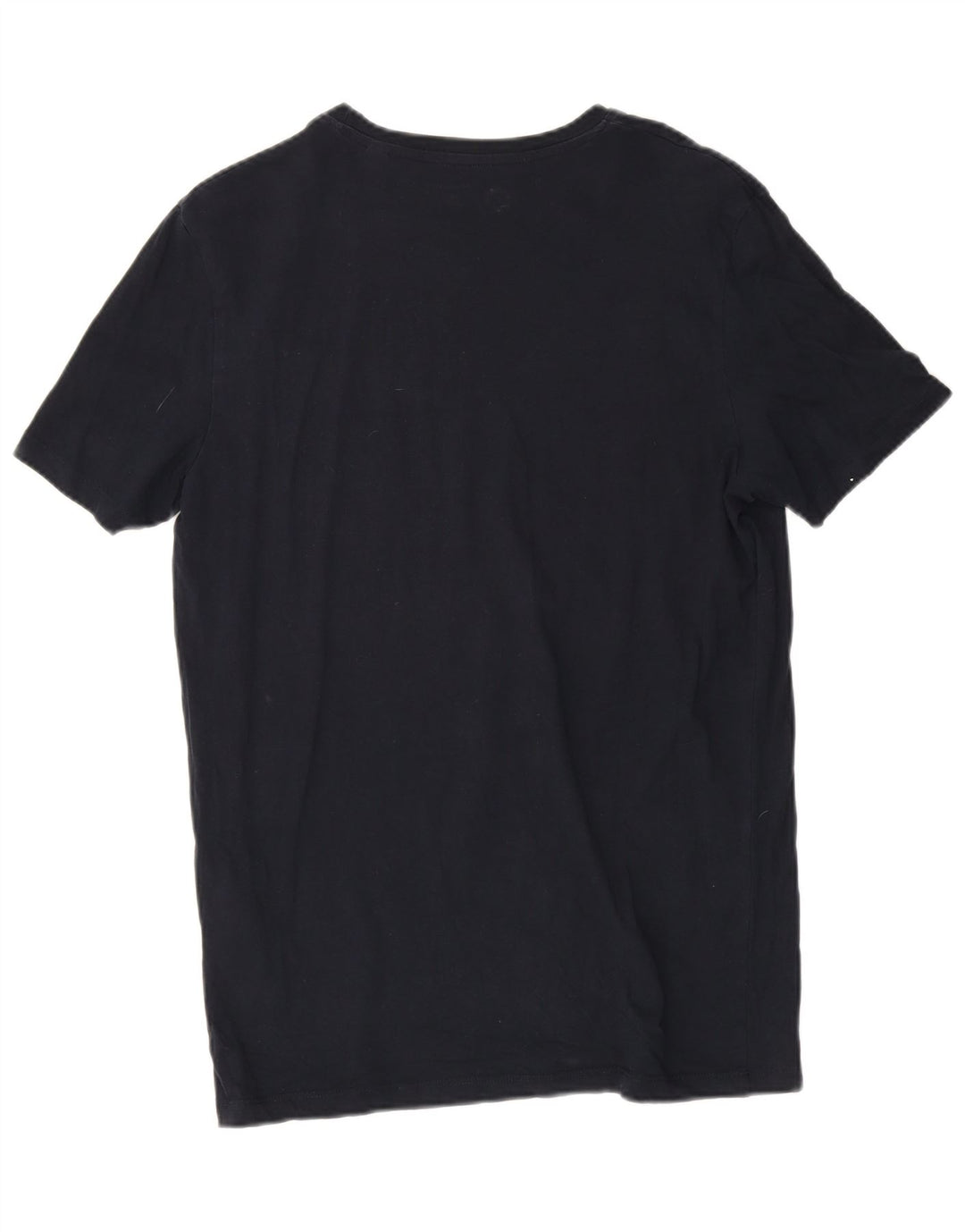 Jack & Jones Mens Graphic T-Shirt Top Medium Navy Blue Cotton