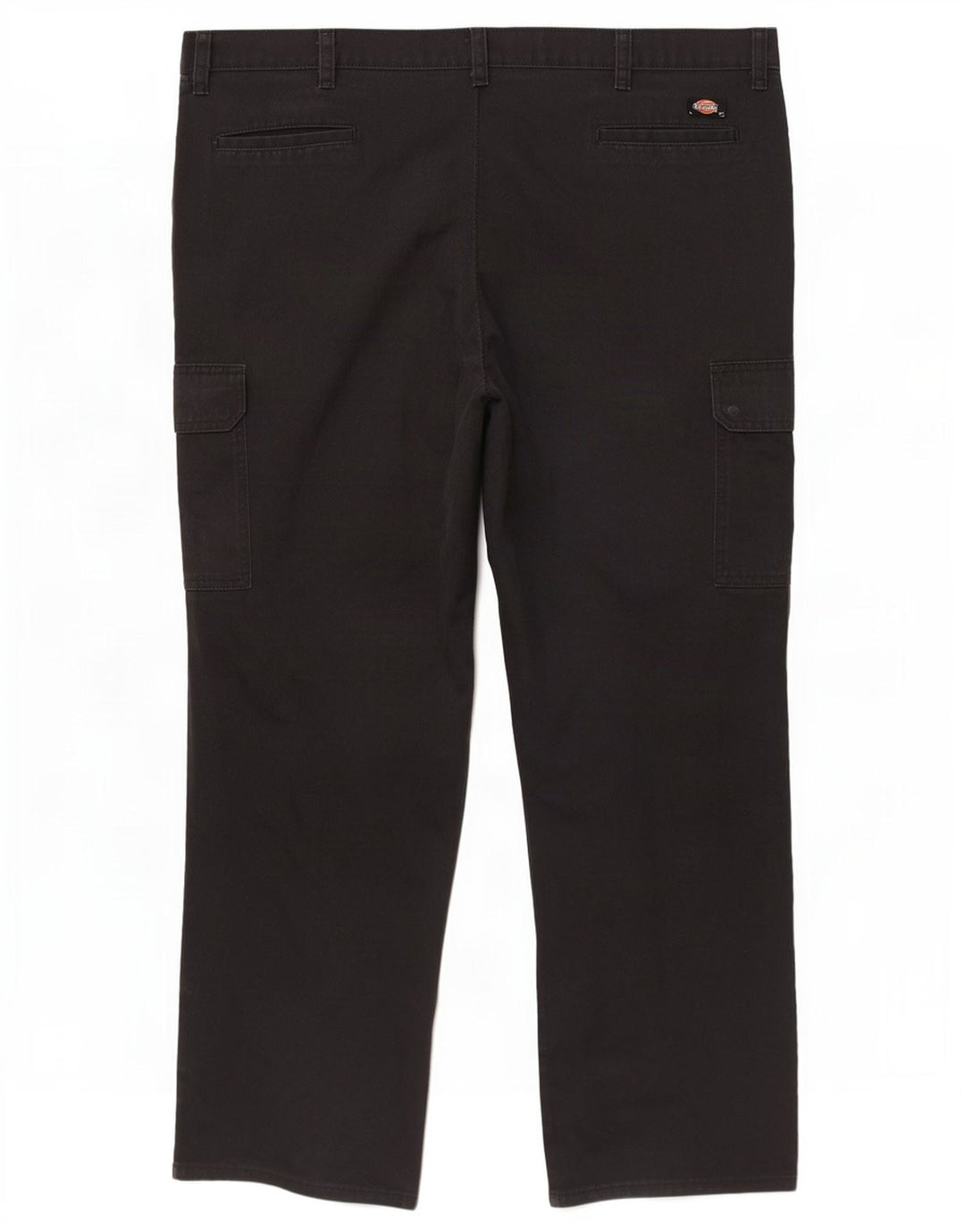 Dickies Mens Straight Cargo Trousers W42 L32 Black Polyester