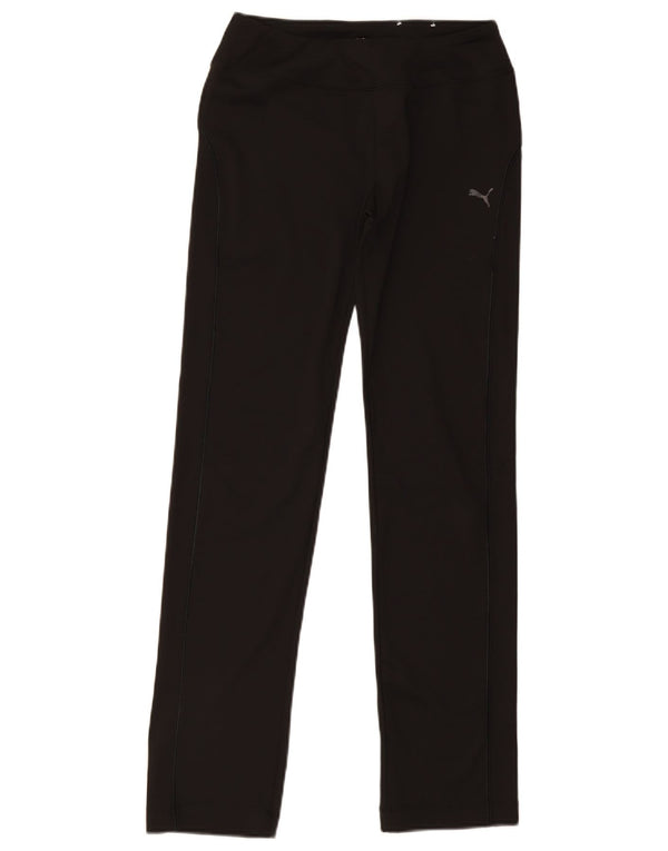 Puma Womens Tracksuit Trousers UK 12 Medium Black Polyester