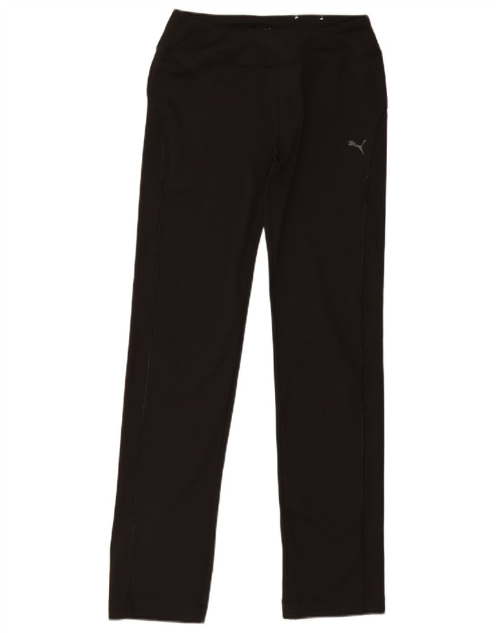 Puma Womens Tracksuit Trousers UK 12 Medium Black Polyester