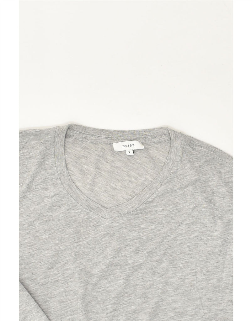 REISS Mens T-Shirt Top Small Grey Cotton | Vintage Reiss | Thrift | Second-Hand Reiss | Used Clothing | Messina Hembry 