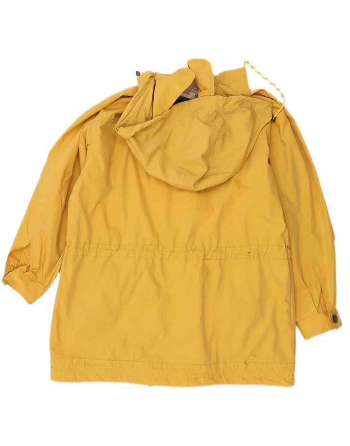 MAUL Womens Oversized Hooded Utility Jacket EU 38 Medium Yellow Cotton