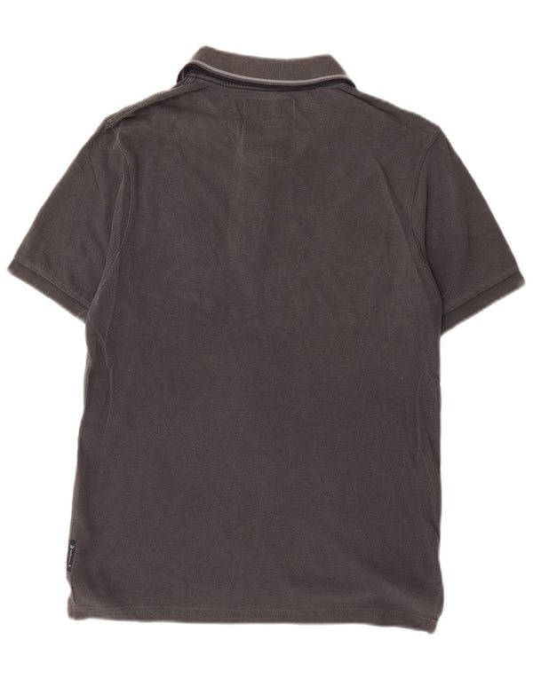 Armani Jeans Mens Polo Shirt Small Grey Cotton