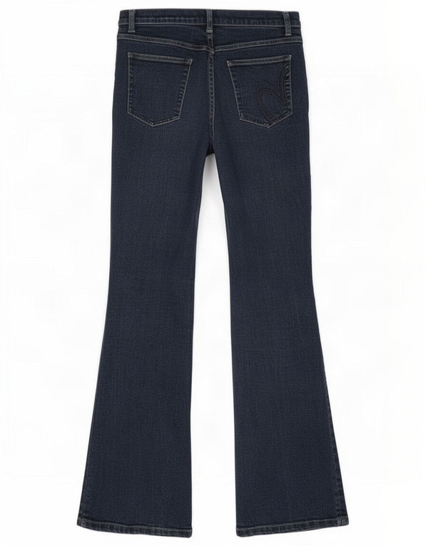 Marks & Spencer Womens Per Una Bootcut Jeans UK 12 Medium W30 L32 Navy Blue